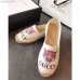 Gucci Logo Tiger Canvas Espadrille White 2018