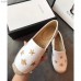 Gucci Star and Bee Embroidered Espadrille White