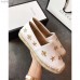 Gucci Star and Bee Embroidered Espadrille White