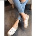 Gucci Star and Bee Embroidered Espadrille White