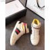 Gucci High-top Sneaker with Sylvie Web White/Yellow 2018