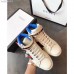 Gucci High-top Sneaker with Sylvie Web White/Blue 2018