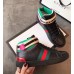 Gucci High-top Sneaker with Sylvie Web Black/Green 2018