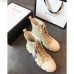 Gucci Flat Lace-Up Canvas Short Boots Light Beige 2018