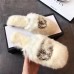 Gucci Flat Slippers with GG Buckle White 2018