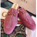 Gucci Princetown Velvet Slipper With Crystals 505314 Pink 2018