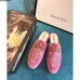 Gucci Princetown Velvet Slipper With Crystals 505314 Pink 2018