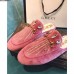 Gucci Princetown Velvet Slipper With Crystals 505314 Pink 2018