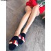 Gucci Velvet Slipper With Sylvie Bow 496561 Blue 2018