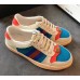 Gucci Vintage Sneaker with GG Label Blue/Orange/White 2018