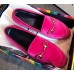 Gucci Jordaan Velvet Horsebit Detail Loafer 431467 Hot Pink 2017