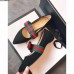 Gucci Velvet Ballet Flat With Sylvie Bow 474469 Black 2017