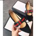 Gucci Velvet Ballet Flat With Sylvie Bow 474469 Black 2017