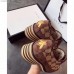 Gucci Suede and GG Canvas Mid-heel Shoe 498106 Brown 2018