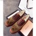 Gucci Suede and GG Velvet Mid-heel Shoe 498106 Brown 2018