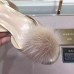 Gucci grey Pompom Mink Fur Pumps