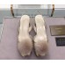 Gucci grey Pompom Mink Fur Pumps