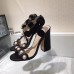 Gucci Leather t-strap sandal 424886 black