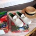 Gucci Heel 4.5cm Leather Platform Loafers with Horsebit White 2019