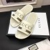 Gucci Men's Slide Sandals Vintage Logo Web Trim White 2018