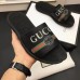 Gucci Men's Slide Sandals Vintage Logo Web Trim Black 2018