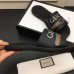 Gucci Men's Slide Sandals Vintage Logo Web Trim Black 2018