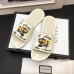 Gucci Men's Slide Sandals Tiger With L’aveugle par amour White 2018