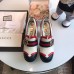 Gucci Heel 12cm Platform 6cm Pearl GG Web Pumps White 2018