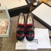 Gucci Heel 12cm Platform 6cm Pearl GG Web Pumps Black 2018