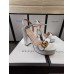 Gucci Heel 11cm Platform 2.5cm Sandals with Double G 573021 White 2019