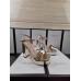 Gucci Heel 11cm Platform 2.5cm Sandals with Double G 573021 Gold 2019