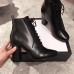 Gucci Leather Heel Ankle Lace-up Boots Black 2018