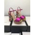 Gucci Rainbow Heel Sandals Hot Pink 2018