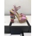 Gucci Rainbow Heel Sandals Pink 2018