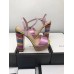 Gucci Rainbow Heel Sandals Pink 2018