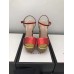 Gucci Rainbow Heel Sandals Red 2018