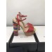 Gucci Rainbow Heel Sandals Red 2018