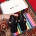 Gucci Heel 4.5cm Double G Fringe Leather Pumps Gold Thread Embroidered Bees And Stars 551548 Black 2018