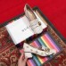 Gucci Heel 4.5cm Double G Fringe Leather Pumps Gold Thread Embroidered Bees And Stars 551548 White 2018