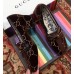 Gucci GG Velvet Loafer/Pumps with Stripe Coffee 2018