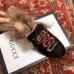 Gucci Princetown Leather Fur Slipper Black Snake