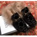 Gucci Princetown GG Velvet Fur Slipper Black