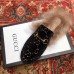 Gucci Princetown GG Velvet Fur Slipper Black