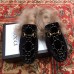 Gucci Princetown GG Velvet Fur Slipper Black