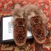 Gucci Princetown GG Velvet Fur Slipper Coffee