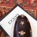 Gucci Princetown Leather Fur Slipper Black Bee And Star