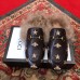 Gucci Princetown Leather Fur Slipper Black Bee And Star