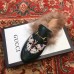 Gucci Princetown Leather Fur Slipper Black Crystal Butterfly