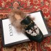 Gucci Princetown Leather Fur Slipper Black Crystal Butterfly