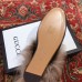 Gucci Princetown Leather Fur Slipper Black Crystal Butterfly